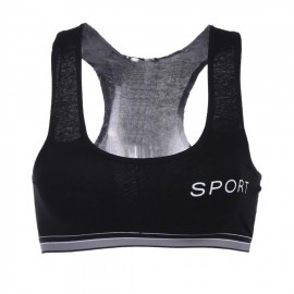 Women Sport Bra Fitness Cotton Sport Yoga Bra Active Student Wire Grey Yoga Gym Fitness Crop Top Women Push Up Sports Bra