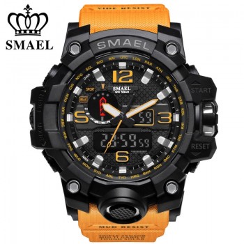 SMAEL Mens Wathes Top Brand Luxury Fashion Digital Watch Men Quartz LED Casual Sport Military Watches Mens relogio masculino