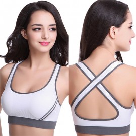 Hot Selling ! Multicolors ! Women Padded Top Athletic Vest Gym Fitness Sports Bra Stretch Cotton Seamless Popular