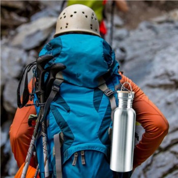 300/500/750ml Stainless Steel Wide Mouth Water Bottle Cycle Mountain Climbing Sports Water Jug