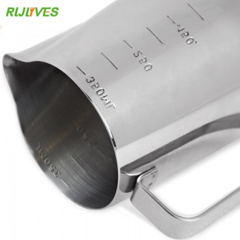 350ml 600ml Stainless Steel Espresso Coffee Pitcher Barista Kitchen Craft Scale Coffee Latte Milk Cappuccino Coffee Tools