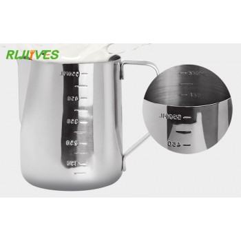 350ml 600ml Stainless Steel Espresso Coffee Pitcher Barista Kitchen Craft Scale Coffee Latte Milk Cappuccino Coffee Tools