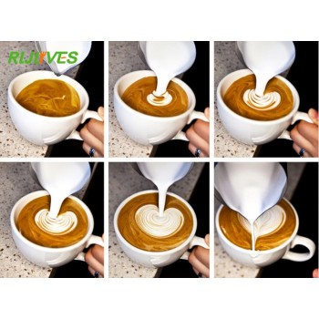 350ml 600ml Stainless Steel Espresso Coffee Pitcher Barista Kitchen Craft Scale Coffee Latte Milk Cappuccino Coffee Tools