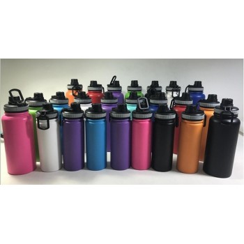 Hot!!! Hydro Flask 18oz/32oz/40oz Vacuum Insulated Stainless Steel Water Bottle Wide Mouth  with Sport/Straw/Spout lid
