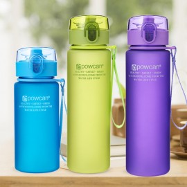 BPA Free Water Bottle for Women Men Sports Kids Bottles with Lid Hiking Camping LeakProof Outdoor Shake H1135
