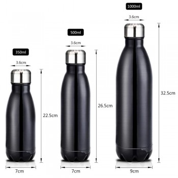 350/500/750/1000ml Double-Wall Insulated Thermos Vacuum Flask Stainless Steel Water Bottle Cola Chilly Bottle