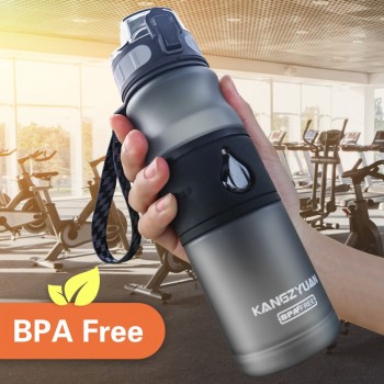 Water Bottle Gourde BPA FREE Plastic Direct Drinking 530ML Drink School Water Bottles Shaker Bottle Gourde En Plastique Sport