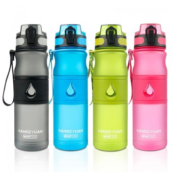 Water Bottle Gourde BPA FREE Plastic Direct Drinking 530ML Drink School Water Bottles Shaker Bottle Gourde En Plastique Sport