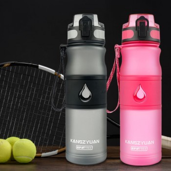 Water Bottle Gourde BPA FREE Plastic Direct Drinking 530ML Drink School Water Bottles Shaker Bottle Gourde En Plastique Sport