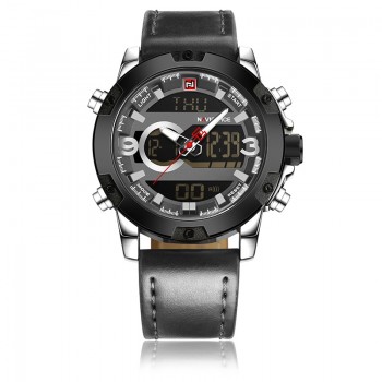 NAVIFORCE Luxury Brand Men Military Sport Watches Mens LED Analog Digital Watch Male Army Leather Quartz Clock Relogio Masculino