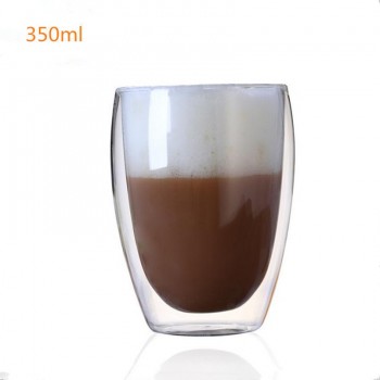 1 Pcs Heat-resistant Double Wall Glass Cup Beer Coffee Cup Set Handmade Creative Beer Mug Tea glass Whiskey Glass Cups Drinkware