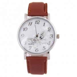 Superior Relogio feminino Clock  Embossed Band Butterfly Ladies Watches Gift Dec 28