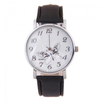 Superior Relogio feminino Clock  Embossed Band Butterfly Ladies Watches Gift Dec 28