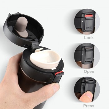 Hot Quality Double Wall Stainless Steel Vacuum Flasks 380ml Car Thermo Cup Coffee Tea Travel Mug Thermol Bottle Thermocup