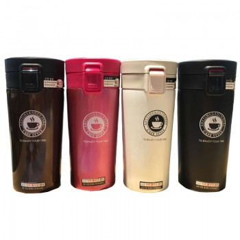 Hot Quality Double Wall Stainless Steel Vacuum Flasks 380ml Car Thermo Cup Coffee Tea Travel Mug Thermol Bottle Thermocup