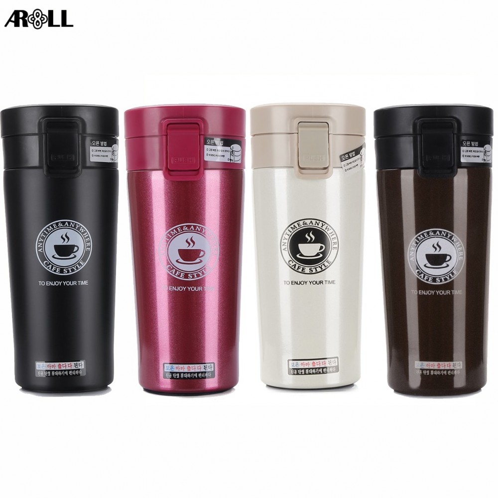 380ml Coffee Thermos Travel Mug Coffee Cup Thermos Vacuum Coffee Thermal Mug For Car