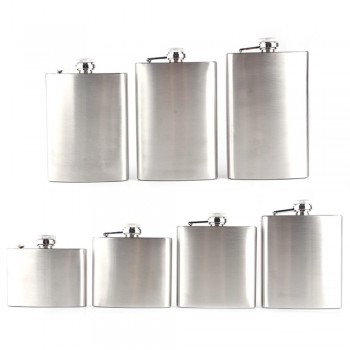 Boom Fashion 6 Sizes 4oz10oz Stainless Steel Pocket Hip Flask Retro Whiskey Flask Liquor Screw Cap in Vovotrade