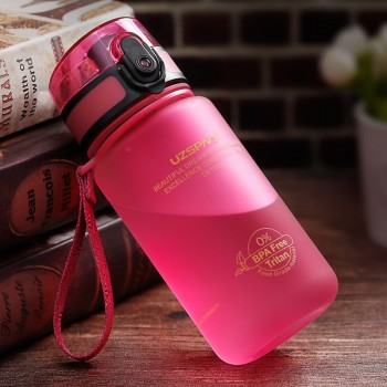 UZSPACE 350ml Sports Water Bottle Kid Lovely Eco-friendly Plastic LeakProof High Quality Tour Portable my Drink bottle BPA Free