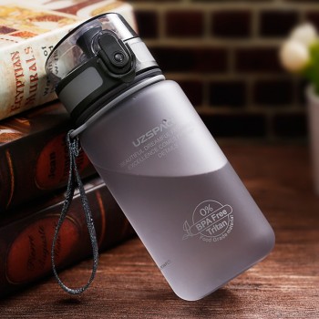 UZSPACE 350ml Sports Water Bottle Kid Lovely Eco-friendly Plastic LeakProof High Quality Tour Portable my Drink bottle BPA Free