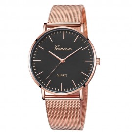 Fashion Rose Gold GENEVA Watches Best Sale Stainless Steel Watchband High Quality Casual Wristwatch Gift  For dropshipping OC