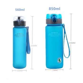 560ml/850ml High Quality Portable Water Bottle With Rope Leak-Proof Durable Drinkware Outdoor Sports Bottles BPA Free