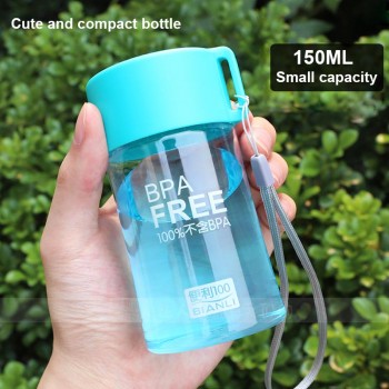 BORREY 150Ml Plastic Water Bottle Mini Cute Water Bottle For Children Kids Portable Leakproof Small Water Bottle Bpa Free