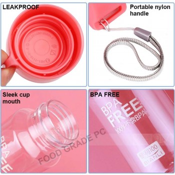 BORREY 150Ml Plastic Water Bottle Mini Cute Water Bottle For Children Kids Portable Leakproof Small Water Bottle Bpa Free