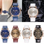 New Fashion Women men Leather Band Quartz Analog Wrist Watch luxury fashion black white gold women watches bracelet 2019A40