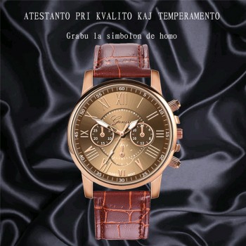New Fashion Women men Leather Band Quartz Analog Wrist Watch luxury fashion black white gold women watches bracelet 2019A40