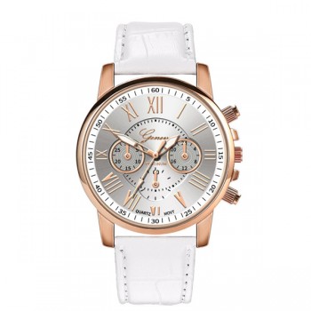 New Fashion Women men Leather Band Quartz Analog Wrist Watch luxury fashion black white gold women watches bracelet 2019A40