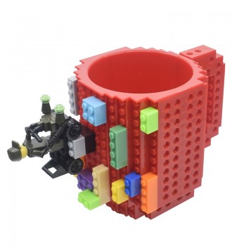 Creative 350ml Drinkware Building Blocks Mugs DIY Coffee Cup Block Puzzle Mug Personality Water Cup Build-On Brick Milk Mug Gift
