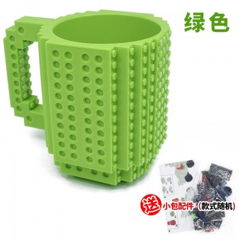 Creative 350ml Drinkware Building Blocks Mugs DIY Coffee Cup Block Puzzle Mug Personality Water Cup Build-On Brick Milk Mug Gift