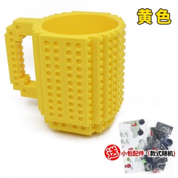 Creative 350ml Drinkware Building Blocks Mugs DIY Coffee Cup Block Puzzle Mug Personality Water Cup Build-On Brick Milk Mug Gift