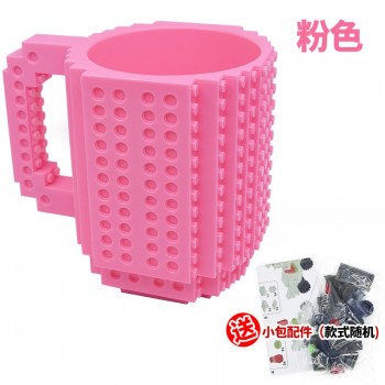 Creative 350ml Drinkware Building Blocks Mugs DIY Coffee Cup Block Puzzle Mug Personality Water Cup Build-On Brick Milk Mug Gift