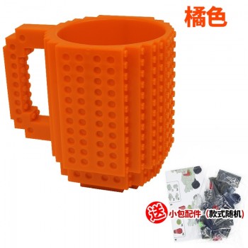 Creative 350ml Drinkware Building Blocks Mugs DIY Coffee Cup Block Puzzle Mug Personality Water Cup Build-On Brick Milk Mug Gift