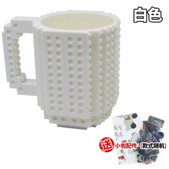 Creative 350ml Drinkware Building Blocks Mugs DIY Coffee Cup Block Puzzle Mug Personality Water Cup Build-On Brick Milk Mug Gift
