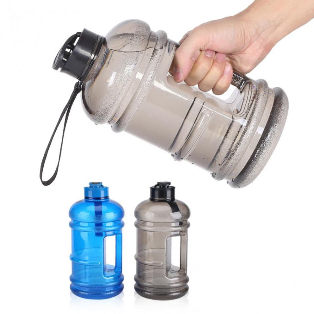 Multifunctional 2.2L Large Capacity Plastic Water Bottles Outdoor Sports Drinking Gym Half Gallon Fitness Training Camping Run