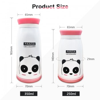 New Arrival 250ml/350ml Cartoon Thermos Cup Bottle Stainless Steel Thermocup Vacuum Thermal Mug Funny Birthday Couple Gift kid