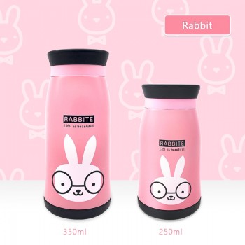 New Arrival 250ml/350ml Cartoon Thermos Cup Bottle Stainless Steel Thermocup Vacuum Thermal Mug Funny Birthday Couple Gift kid