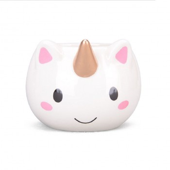 Transhome Unicorn Mug 300ml Rainbow Horse Unicorn Mugs Cup Cuteness 3D Unicorn Ceramic Coffee Mug Gold Stereo Cute Unicorn Cups