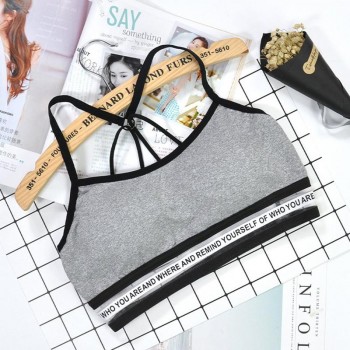 2018 NEW  fashion Sports Bra Women Fitness Top Sport Bra Full Cup Seamless Yoga Bra Letter Quick Dry Gym Sport Bra Top