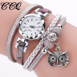Women Girls Clock Analog Quartz Pendant Owl Ladies Dress Bracelet Watches Relogio Feminino Casual Bayan Kol Saati Hot sale #5/22