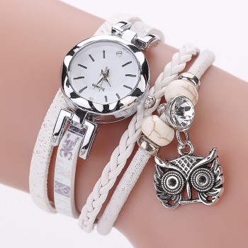 Women Girls Clock Analog Quartz Pendant Owl Ladies Dress Bracelet Watches Relogio Feminino Casual Bayan Kol Saati Hot sale #5/22