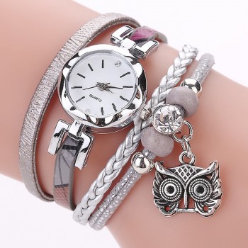 Women Girls Clock Analog Quartz Pendant Owl Ladies Dress Bracelet Watches Relogio Feminino Casual Bayan Kol Saati Hot sale #5/22