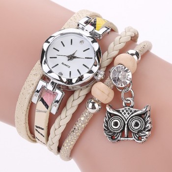 Women Girls Clock Analog Quartz Pendant Owl Ladies Dress Bracelet Watches Relogio Feminino Casual Bayan Kol Saati Hot sale #5/22