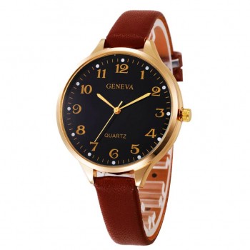 Watch Women Casual Checkers Faux Leather Quartz Analog Wristwatch   Bracelet reloj mujer Relogio Feminino montre Women Watches