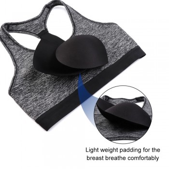 Active Sports Bras For Women Workout Padded Yoga Bra Back Support Cool Woman Brasiere Compression Bras Without Wire Plus Size