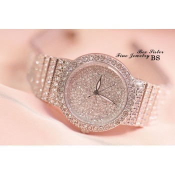 New Rhinestone Women Watch Bracelet Dress Wristwatch Stainless Steel Fashion Female Luxury Diamond Quartz Ladies Watch Hot Sales
