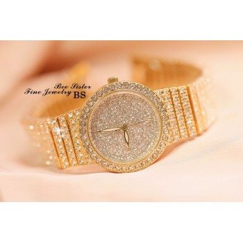 New Rhinestone Women Watch Bracelet Dress Wristwatch Stainless Steel Fashion Female Luxury Diamond Quartz Ladies Watch Hot Sales