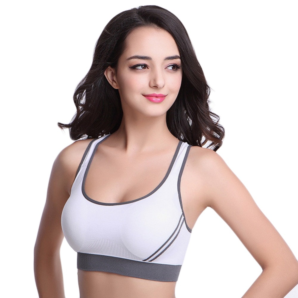 Woment Athletic Vest Padded Tank Top Gym Fitness Sports Bra Stretch Cotton Seamless Breathable Yoga Bras Underwear female set